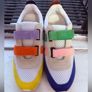 Charlotte Stone Conway Multicolor Velcro Sneakers